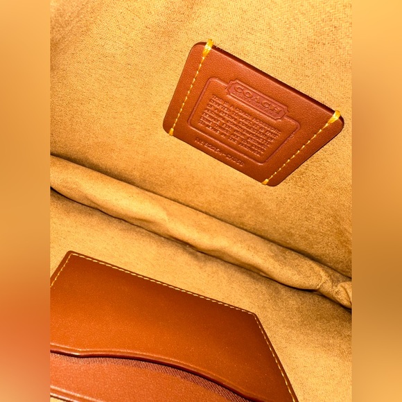 Coach Foldover Cut-Out Clutch Crossbody In Signature Jacquard (White) - Picture 4 of 4